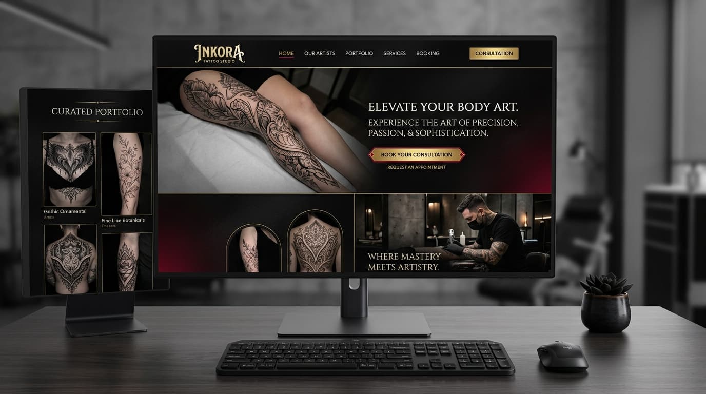 Inkora Tattoo Studio — Premium Ink & Body Art Studio High Resolution Showcase